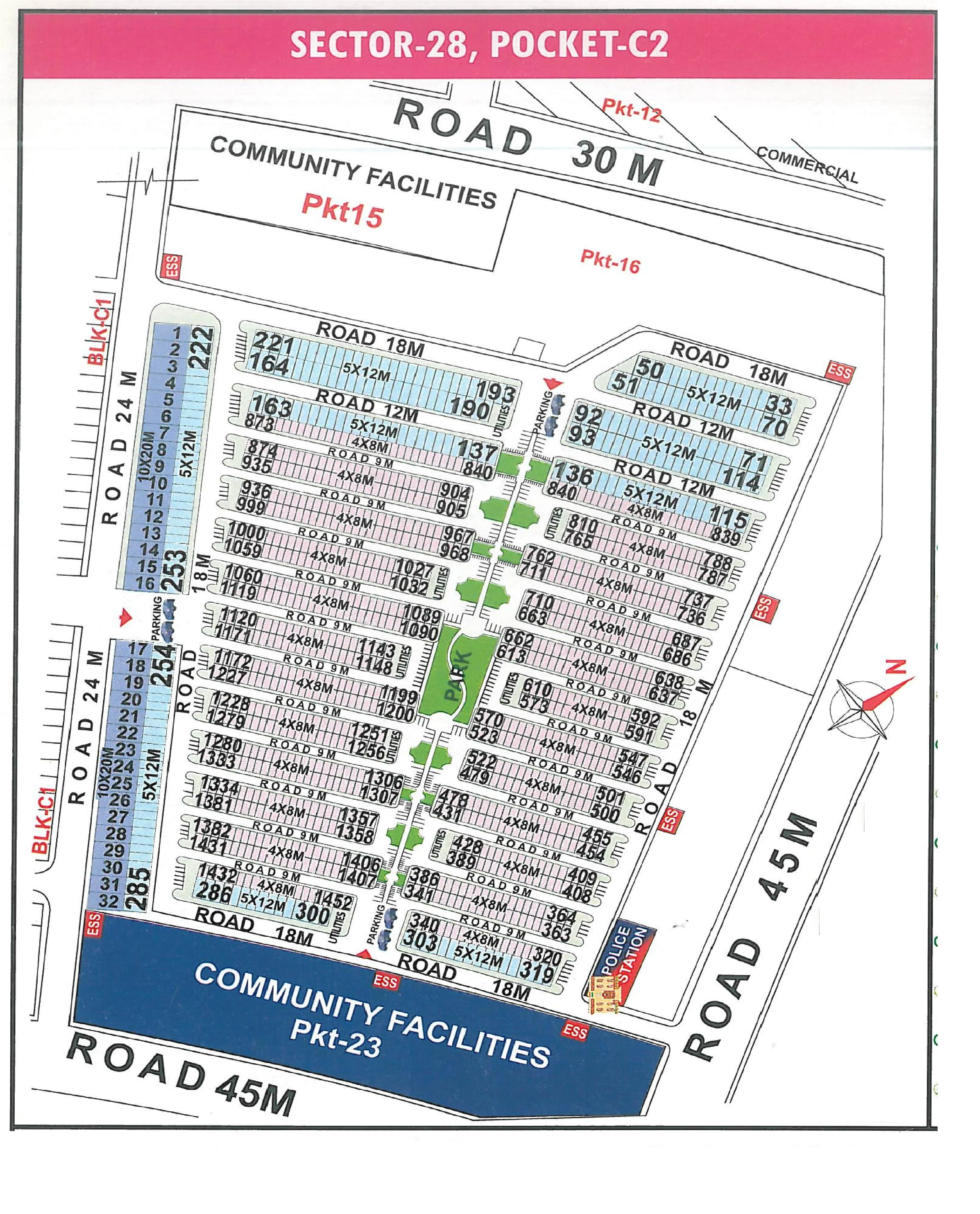 Map of Pocket C2, Sector 28, Rohini